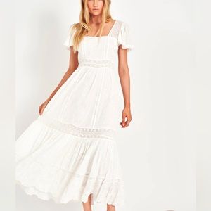 LoveShackFancy Norma Midi Dress Size 6